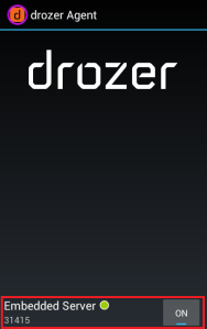 Start Drozer Agent