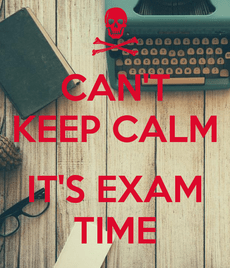 Exam time - panic ahead